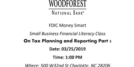 Small Business Financial Literacy Class primary image
