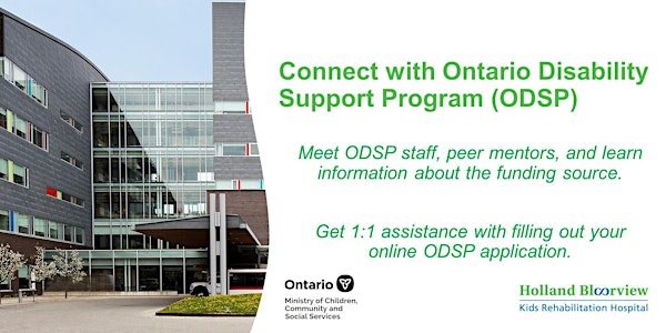 Connect with the Ontario Disability Support Program (ODSP)
