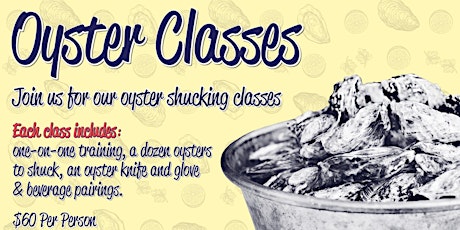 Oyster Shucking Class  - October 24 primary image
