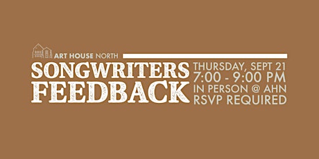 In-Person Songwriter Feedback Group primary image