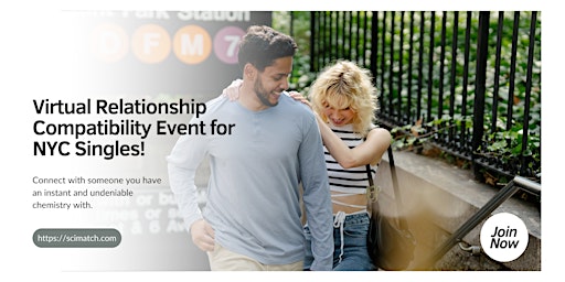 Imagem principal de The Biggest NYC Virtual Dating Event+ Relationship Compatibility Test