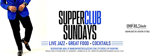 Collection image for Supper Club Sundays at Empire State Jazz Cafe
