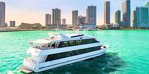Imagem principal de The Miami Yacht Party + Open Bar  The Miami Party Boat with free drinks