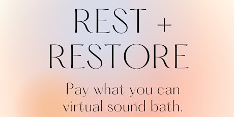 August Rest and Restore primary image