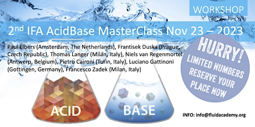 2nd ACID-BASE Masterclass (Limited places during IFAD2023) primary image
