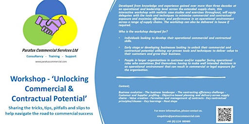 Unlocking Your Commercial & Contractual Potential - £350 + VAT  primärbild