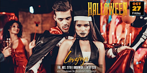 Friday Halloween Costume Party @ Lovejoys | Brooklyn Halloween Parties primary image