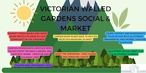 Imagem principal do evento Victorian Walled Gardens Social + Market