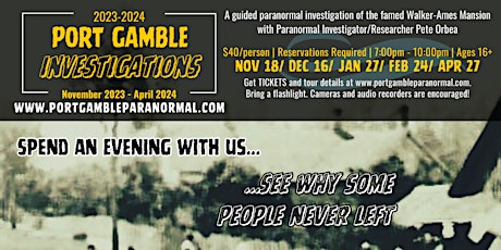 Port Gamble Special Investigation 2023-2024