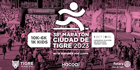 Imagen principal de 38° Maratón Ciudad de Tigre 2023