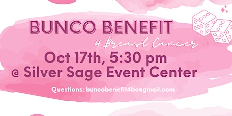Bunco Benefit for Breast Cancer (BB4BC) primary image