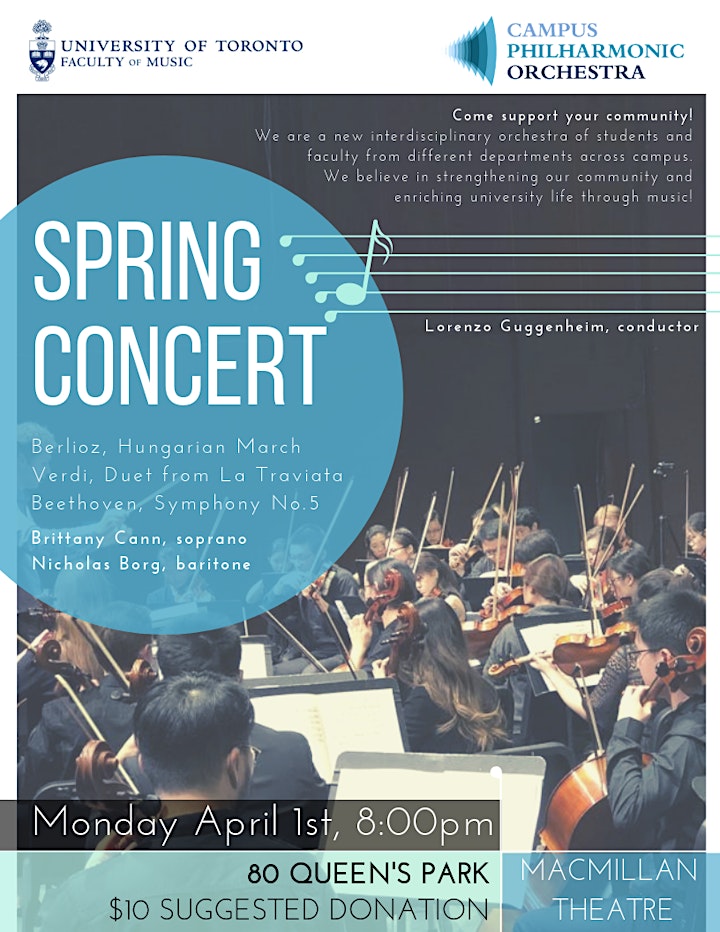 
		Spring Concert- UofT Campus Philharmonic Orchestra image
