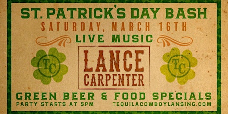 St. Patrick's Day Bash with Lance Carpenter primary image