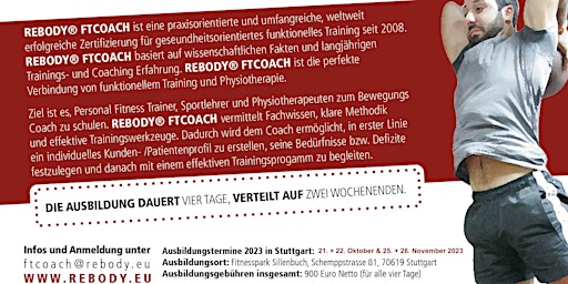 Primaire afbeelding van REBODY FTCOACH - Seminar für Trainer, Physiotherapeuten