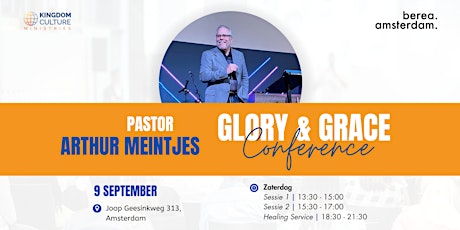Imagen principal de Glory & Grace Conference met Arthur Meintjes