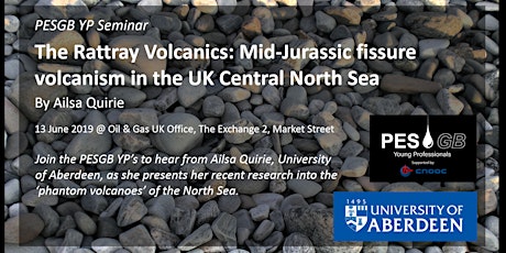 PESGB YP Aberdeen Seminar: The Rattray Volcanics: Mid-Jurassic fissure volcanism in the UK Central North Sea, by Ailsa Quirie primary image