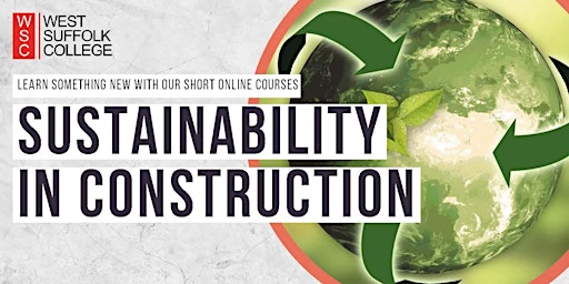 Imagen principal de Sustainability in the Construction Sector - Short Online Course