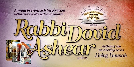 London Event (Mechitza) - Sunday 24/03 with Rabbi Dovid Ashear primary image