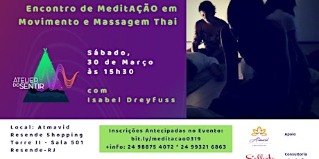 Imagem principal do evento Encontro de MeditAÇÃO e Massagem Thai