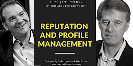 Imagem principal do evento Reputation and Profile Management