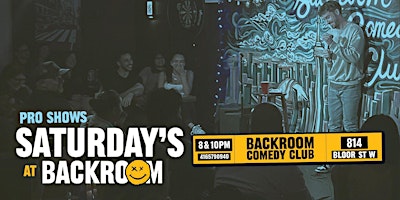 8PM Saturdays - Pro & Hilarious Stand up Comedy | A true comedy experience primary image