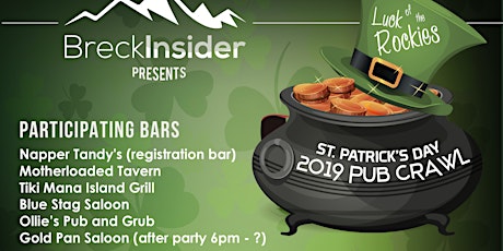 BreckInsider Presents 2019 Luck Of The Rockies Pub Crawl primary image