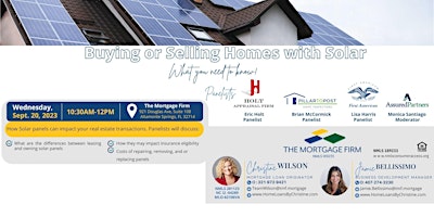 Buying or Selling Homes with Solar? What YOU need to know! primary image
