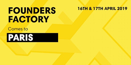 Founders Factory Roadshow to Paris - Apply to attend primary image