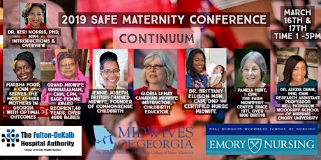 Better Birth Outcomes Georgia "Safe Maternity Conference Continuum" for Postpartum Parents & Professionals with Experts from Around the Globe- Birth Trauma Prevention & Model of Care Solutions -DAY 1 of 2 primary image