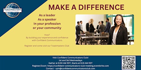 Confident Communicators Club Meeting