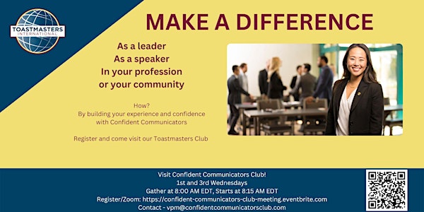 Confident Communicators Club Meeting