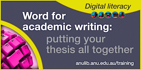 Imagem principal do evento Word: putting your thesis together