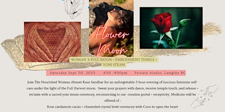 Primaire afbeelding van Flower Moon: Woman's Full Moon + Yoni Steam Temple