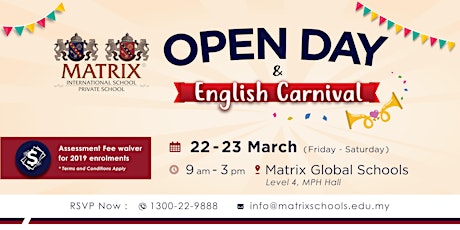 Matrix Global Schools Open Day & English Carnival primary image