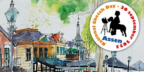 Primaire afbeelding van National Sketch Day Assen - 30 september 2023- Urban Sketchers Netherlands