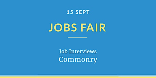Jobs Fair Interviews | Commonry primary image
