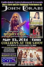 "John Corabi's VIP Cocktail Reception, Meet & Greet, Dinner" (May 15) Hosted By John Corabi &  93.3 WMMR's Jacky Bam Bam - Mike Vagnoni Out On The Town's 35th Anniversary Party - Live Performances - 3 Hour Open Bar - After Dinner Show With 4 Bands $59.99 primary image