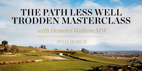 The Path Less Well Trodden Masterclass with Demetri Walters MW primary image