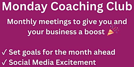 Imagem principal de Monday Coaching club - monthly events to grow your business