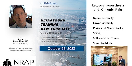 Imagem principal do evento NYC Regional Anesthesia and  Pain  Ultrasound CME  Workshop
