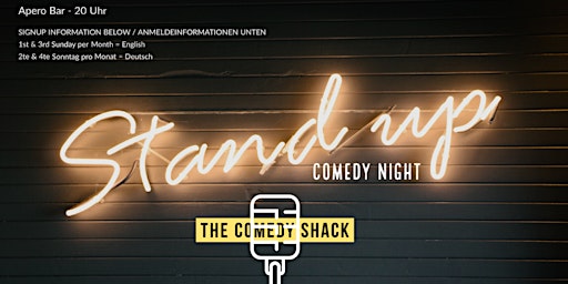 Imagem principal do evento The Comedy Shack - Standup Comedy (auf Deutsch)