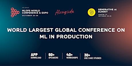 Imagem principal do evento 4th Annual MLOps World Conference on Machine Learning in Production 2023