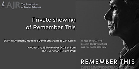 Private screening of Remember This primary image