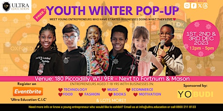 Hauptbild für Ultra Education Youth Winter Pop Up