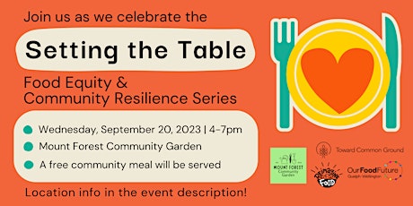 Imagen principal de Setting the Table: Food Equity & Community Resilience Series