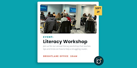 Hauptbild für Brightlane Learning Literacy Workshop