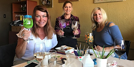 Sip n Paint Wine Glass Painting Party primary image