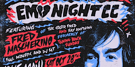 Primaire afbeelding van Emo Night CC Ft. Fred Mascherino Of The Color Fred