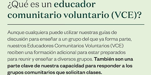 Imagem principal de Saprea capacitación de educadores comunitarios voluntarios
