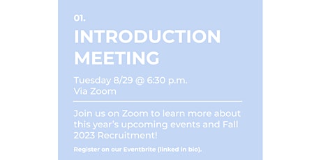 Image principale de 8/29 Intro Meeting with an Intro to Accounting